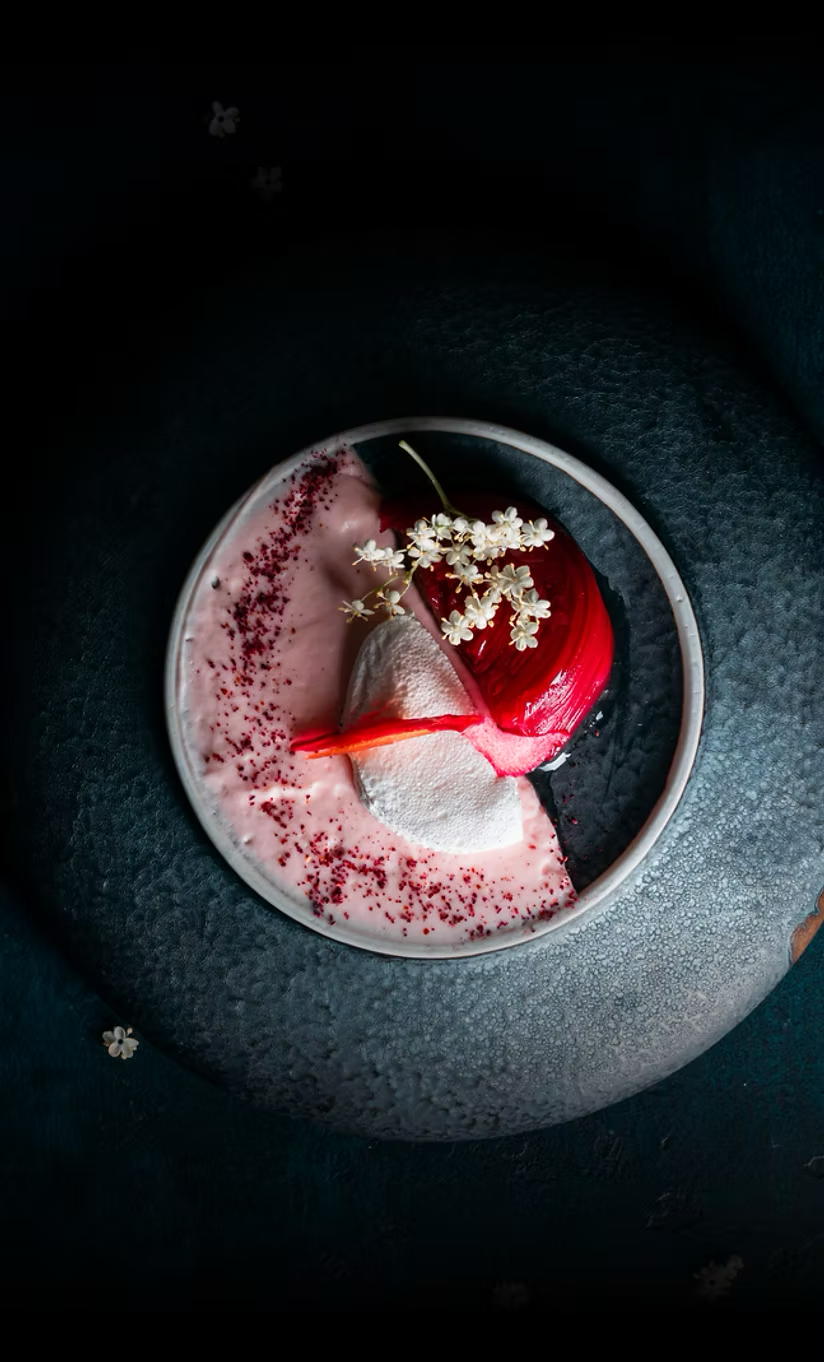 Contemporary caviar dish