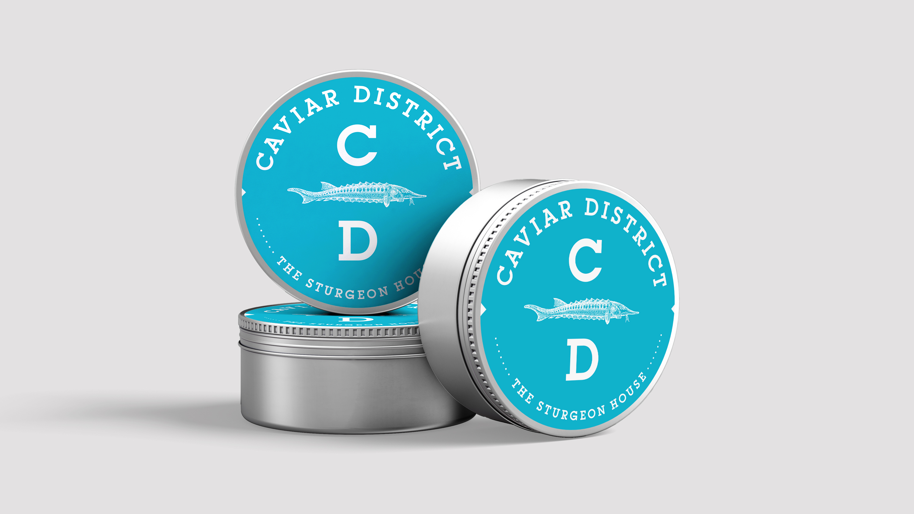 Blue Caviar District tins